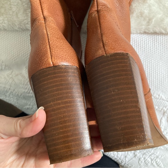 Free People Riley tall slouch boots pebble leather size 39, 8.5-9 - Picture 14 of 16